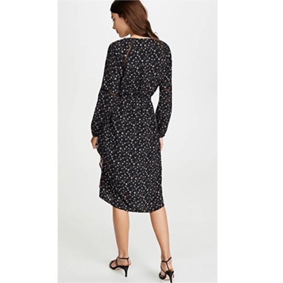 Cupcakes and Cashmere Boho Print Long Sleeve Midi Dress with Belt sz M NWT - Picture 4 of 16